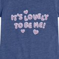 thumbnail image 2 of Instant Message - It's Lovely to Be Me Toddler Short Sleeve Graphic T-Shirt, 2 of 5