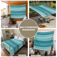 thumbnail image 6 of Teal Turquoise Aqua Ombre Tapestry for Bedroom Wall Hanging Tapestry, Contemporary Abstract Lines Ceiling Backdrop Tapestries Poster Blanket Wall Decor for Teens Room Living Room Dorm 55" x 73", 6 of 8