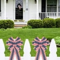 thumbnail image 4 of 3Packs Large Pre-Formed Patriotic Wreath Bows, 14.9x9.8 Inch Red White Blue Ribbon Decor for 4th of July, Stars & Stripes Bunting for Party or Float, By VINOIC, 4 of 8