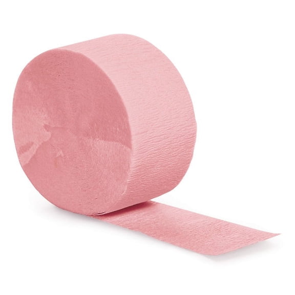 12/Case Bulk Classic Pink Crepe Streamer 81 ft