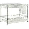 thumbnail image 3 of SAFAVIEH Darina Adjustable Chrome Wire Dish Rack Chrome, 3 of 5