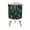Color 2, variant on Small Trash Can with Lid Luxury Emerald Monstera Palm Leaf 1.8 Gallon Dog Proof Trash Can Round Garbage Can Waste Bin Wastebasket for Bathroom Bedroom Living Room