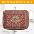 thumbnail image 2 of Absorbent Dish Drying Mat, Royal Red Moroccan Microfiber Pad for Kitchen Counter, Coffee Bar Decor, Heat Resistant and Reversible, 18" x 24", 2 of 4