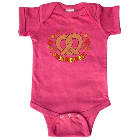 

Inktastic Oktoberfest with Pretzel and Leaves in Orange Red and Yellow Gift Baby Boy or Baby Girl Bodysuit