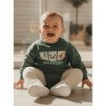 thumbnail image 6 of BemeyourBBs Newborn Baby Boy Duck Hunting Clothes Fall Winter Spring Outfits Bubble Romper Sweatshirt Animal Letter Print Long Sleeve Bodysuit Onepiece Clothing, 6 of 9