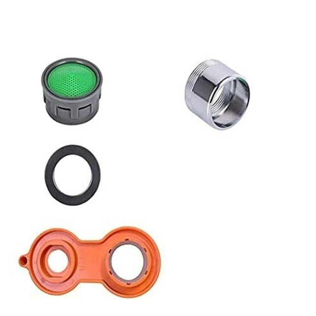 Aireador de grifo de 24 mm de repuesto, kit de aireadores de grifo de cocina con filtro de boquilla ahorrador de agua, aireador de grifo de cocina para baño o cocina (6 piezas), fácil de instalar.