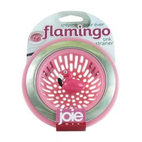 Joie 19900 Flamingo Sink Strainer, Plastic/Stainless Steel, Pink/Silver