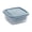 Blue, variant on Food Storage 2 Square Kitchen Fruit Bowl with Holes for Fridge and Strainer Stylish Storage for Grape Cherry and Berries Lightweight Kitchen Organizer, 11×5×8.5cm, White