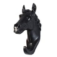thumbnail image 1 of Resistente Caballo Cabeza Colgador En Resina para proteger Sombrero Bolsas Negro Los 4.5x9x13cm perfecl Gancho de resina, 1 of 8