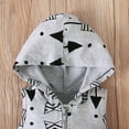 thumbnail image 4 of Odeerbi Baby Boys Clothes Baby Rompers Toddler Sleeveless Hooded Romper Kids Zipper Jumpsuit, 4 of 9