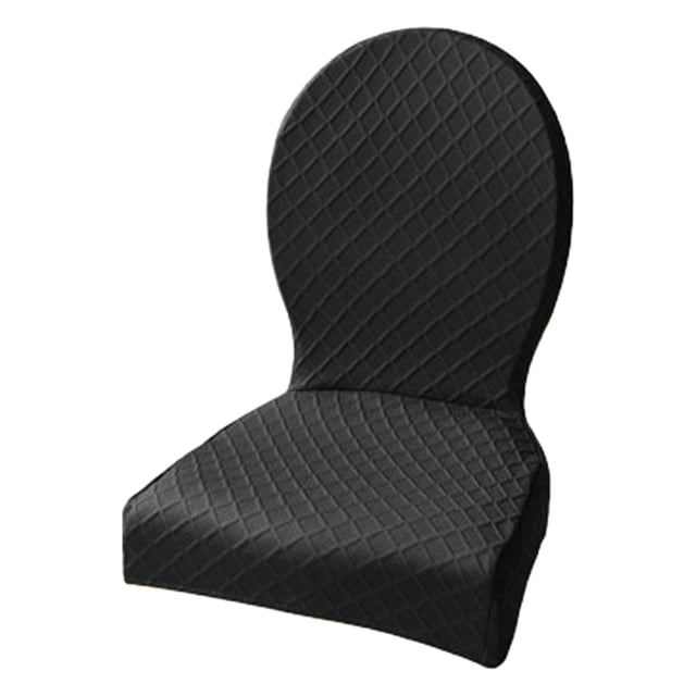 Naiovety Funda para silla de comedor de poliéster elástica y fácil de limpiar con elegante mano de obra excelente 80- Decoración del hogar negro