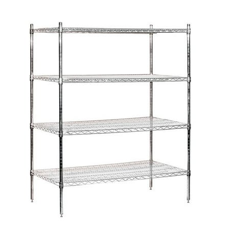 Salsbury Industries Wire Stationary 4 Shelf Shelving Unit