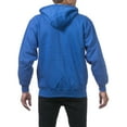 thumbnail image 2 of Pro Club Men's Heavyweight Full Zip Fleece Hoodie, Royal Blue, 3X-Large, 2 of 5