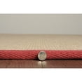 thumbnail image 6 of Linon Athena Natural & Red Accent Rug, 1.1ft x 2.1ft, 6 of 7