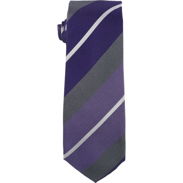 Alfani Mens Warren Stripe Self-tied Necktie, Púrpura, Talla única
