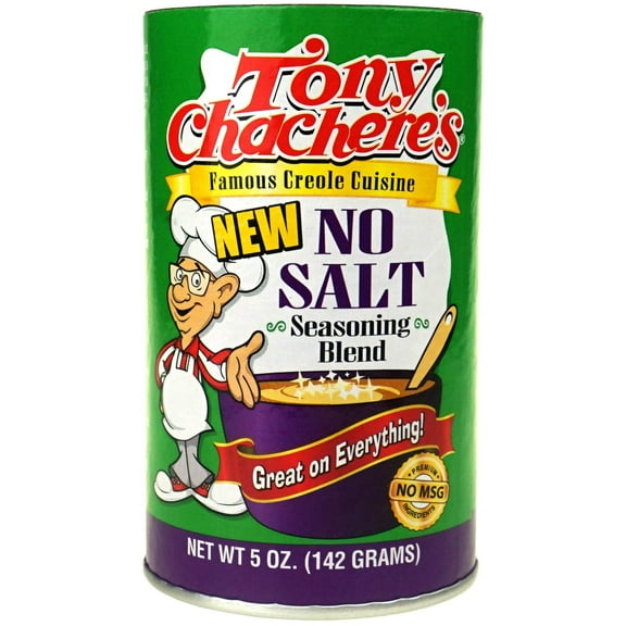 TONY CHACHERE'S: Creole No Salt Seasoning Blend, 5 oz E22