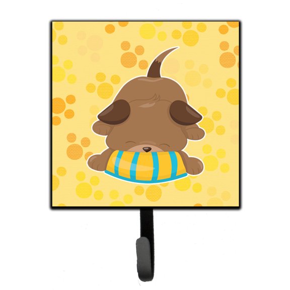 Puppy on Yellow Pawprints Leash or Key Holder