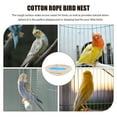 thumbnail image 6 of LOLIPPYY 1 Set Stainless Steel Pet Bird Nest in White for Birds, Natural Atmosphere Design, 6 of 8