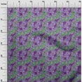 thumbnail image 3 of oneOone Silk Tabby Bluish Violet Fabric Asian Japanese Koi Fish Quilting Supplies Print Sewing Fabric By The Yard 42 Inch Wide, 3 of 4