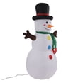 thumbnail image 4 of Decoración de exterior de moda, enchufe estadounidense de 110-240 V, perfecta para exhibir en el patio Muñeco de nieve inflable navideño iluminado con LED, 4 of 8
