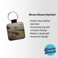 thumbnail image 2 of Lavender Flowers Field Faux Leather Square Keychain, 2 of 7