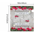 thumbnail image 2 of Mailbox Cover Standard Welcome Magnetic Mail Covers Wrapped Letter Post Box Perfect for Outdoor Display 21×18 Inch The Sign Hanging on Rustic Wood Fence with Flower Border of Red Roses, 2 of 6