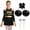 A White&Black, variant on Aiihoo Kids Girls Cheerleading Dress Cheer Leader Suit Long Sleeve Dance Leotard Dress with Stocking A Black&White 6