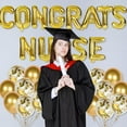 thumbnail image 5 of Nurse Graduation Party Decorations 2023, Congrats Nurse Foil Balloons Gold 16 Inch, Nursing Graduation Party Supplies Nurse Balloons Decor for Congrats Nurse Medical School Graduation Party, 5 of 7