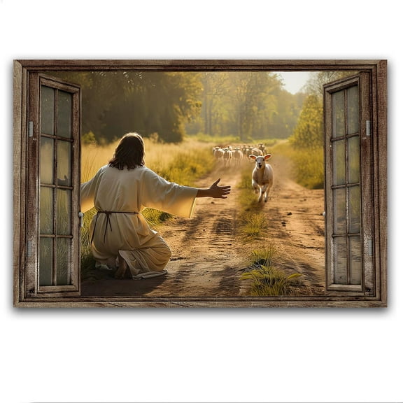 Vintage Jesus Christ wall painting Sad Jesus poster art print Jesus Bible watercolor canvas poster decorative painting