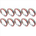 thumbnail image 1 of 10X Pulsera de Joyeria, Brazalete de Bandera , de Aleacion de , para Hombres Mujeres, Verde Blanco Rojo, (Anchura 14 mm, Longitud 23 cm), 1 of 3