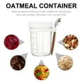 thumbnail image 4 of Overnight Oats Mason Storage Jars Oatmeal Container Overnight Oats Jar with Lid and Spoon 350ml, 4 of 6