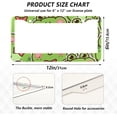 thumbnail image 4 of GZHJMY Cute Frog License Plate Frames 2pcs, Waterproof Aluminum Alloy Front Rear Tag Car License Plate Cover with Screw Cap Set for US Vehicles, 12 x 6 Inch, 4 of 7