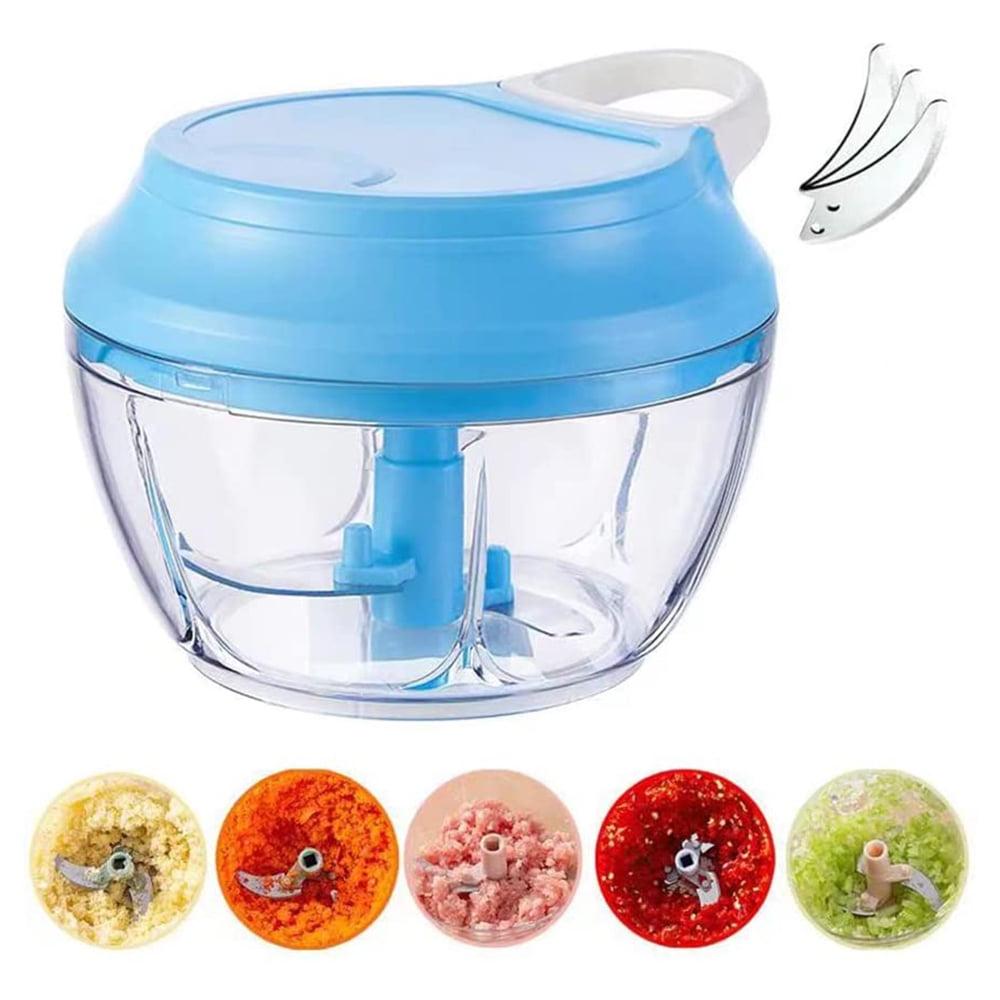 Valore Manual Food Processor Vegetable Chopper Large 1.2 L (5 cups) - Easy  to Clean Garlic Onion Cutter, Portable All Purpose Quick Chop Kitchen