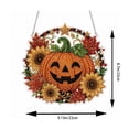 thumbnail image 5 of PLPPYFS Christmas Pearl Diamond Art Hanging Ornament DIY Craft, Pumpkin Pearl Diamond Suncatcher, 3D Mixed-Size Pearls and Complete DIY Craft for Windows, Trees, Holiday Gifts, 5 of 6