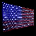 thumbnail image 5 of American Flag Light with 390 LED Light String, July 4th Decorations, Independence Day National Holidays Flag Net Light, 5 of 5