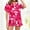 A10 Red, variant on Xdegoge Valentines Pajamas for Women Set Matching 2 Piece Outfits Heart Graphic Sleepwear Short Sleeve Button Down Lapel Tops and Shorts Lounge Pjs