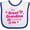 White and Royal, variant on Inktastic Valentine's Day My Great Grandma Loves Me Hearts and Lips Boys or Girls Baby Bib