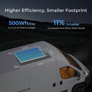 Renogy 2PCS Solar Panels 100 Watt 12 Volt, High-Efficiency Monocrystalline PV Module Power Charger for RV Marine Rooftop Farm Battery and Other Off-Grid Applications, 2-Pack 100W