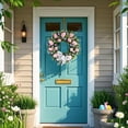 thumbnail image 2 of CUITING Easter Bunny Wreath Festive Floral Decoration For Home Easter & Spring, 2 of 4