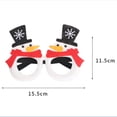 thumbnail image 2 of Paquete de 3 gafas navideñas con marco de plástico, dibujos animados, alce, Papá Noel, muñeco de nieve, accesorios divertidos para gafas, 2 of 5