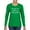 Kelly White, variant on Green Señoritas Funny Cinco de Mayo Cinco De Mayo Womens Long Sleeve T-Shirt, Heather Grey, X-Large