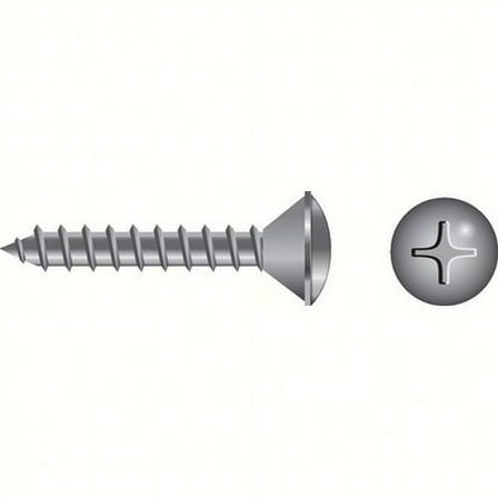 SeaChoice 59986; #8 X 1-1/4 Philoval Tapping Screw 100-Pack
