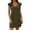 Army Green, variant on Afdoent Dresses for Women Summer Ladies Beach Dress Loose Fit Deep V Neck Mini Dress With Ruffled Sleeves For Relaxed Style Leisure