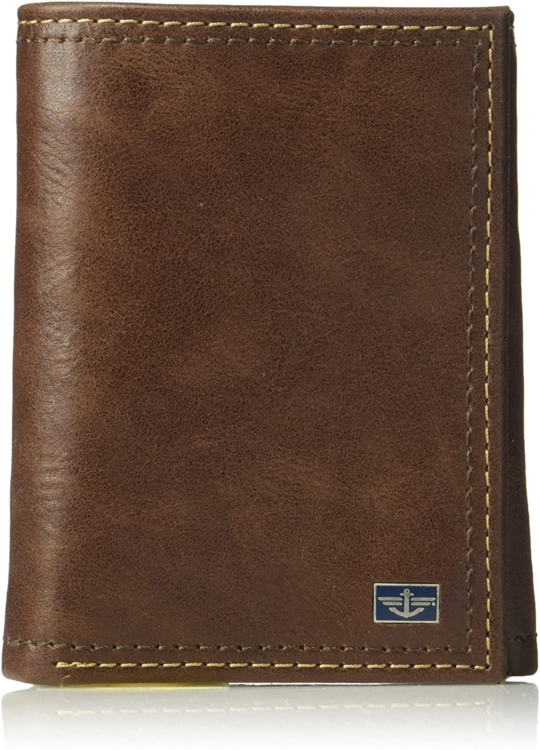 Dockers Men's RFID Extra Capacity Trifold Wallet With Zipper Pocket