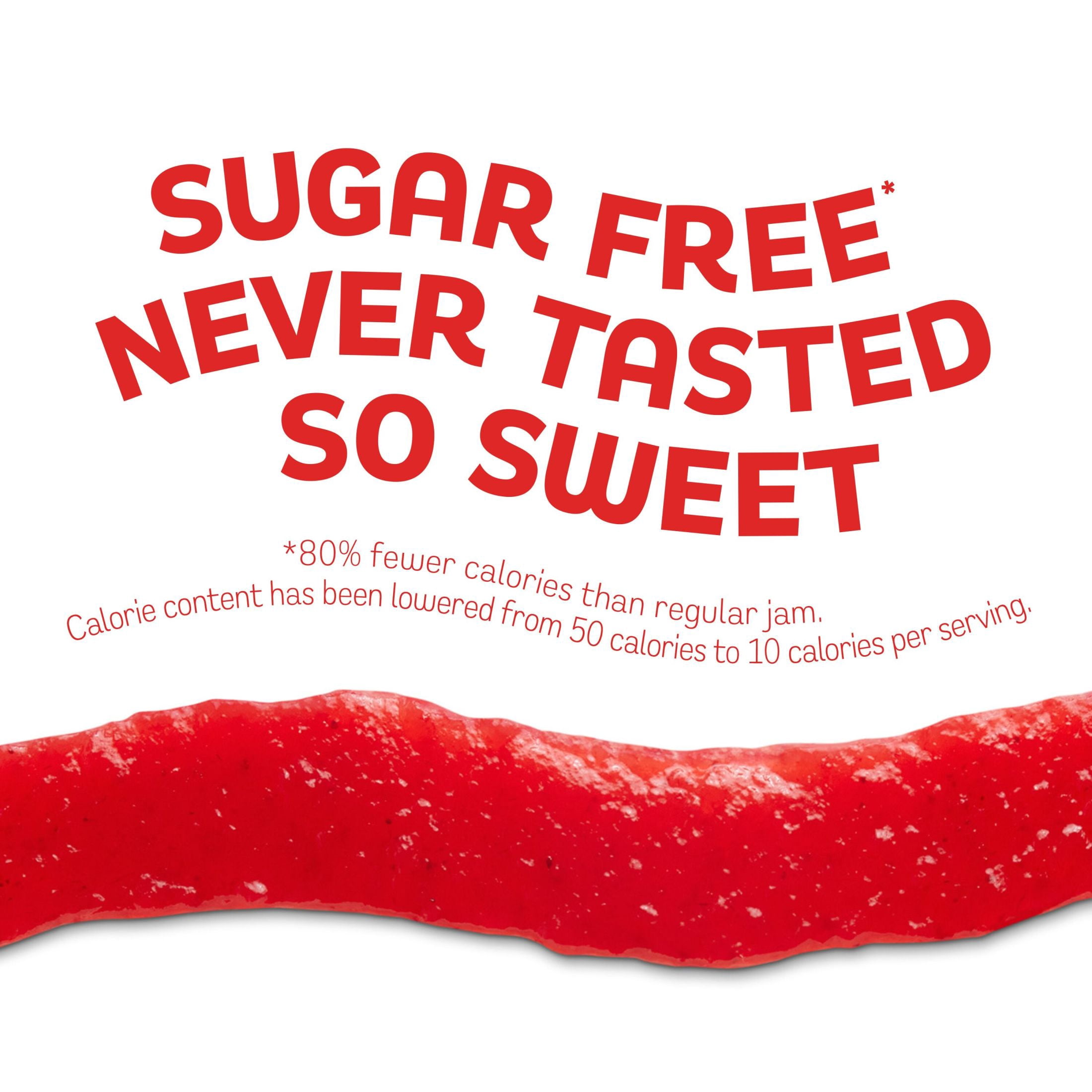 (6 pack) Smucker's Squeeze Sugar Free Seedless Strawberry Jam, 16.5 oz Squeezable Bottle