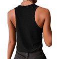 thumbnail image 7 of Womens Tank Tops Plus Size Vintage Solid Womens Summer Tank Tops Adjustable Straps Soft Crew Neck Sleeveless Shirts Camisole Casual Basic Cami Shirts, 7 of 7