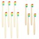 thumbnail image 2 of Juego familiar de cepillos de dientes SEVENHEAD Bamboo para adultos y niños, 6+4 unidades, 2 of 8