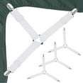 thumbnail image 1 of Bed Sheet Clips 4 Pack Triangle Bed Sheet Straps Fasteners Set 3 Ways Mattress Corner Suspenders Grippers Holders, 1 of 7