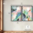 thumbnail image 5 of Dreamer Blue Serenity Pair Shadowbox Print Modern Wall Decor Set by Art Remedy, Black Frame, 36 x 54, 5 of 6