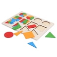 thumbnail image 4 of JUNTA DE FORMA GEOMÉTRICA, Forma de Juguetes Montessori y Juguete de Educación de Aprendizaje Preescolar de Clasificación para un Regalo Educativo Tempano, 4 of 7